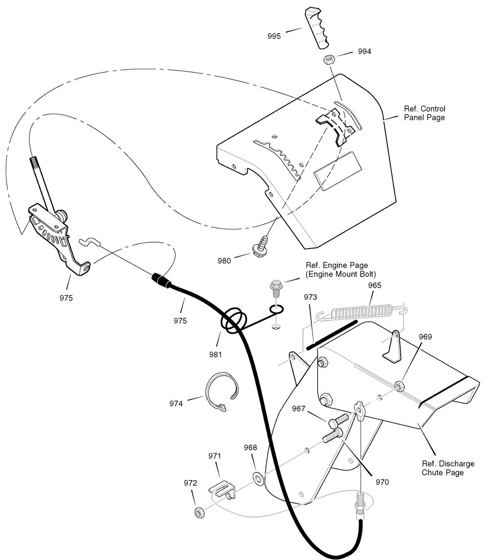 Remote Control Diagram and Parts List for 629117X31A 2004 Briggs and Stratton Snow Blower